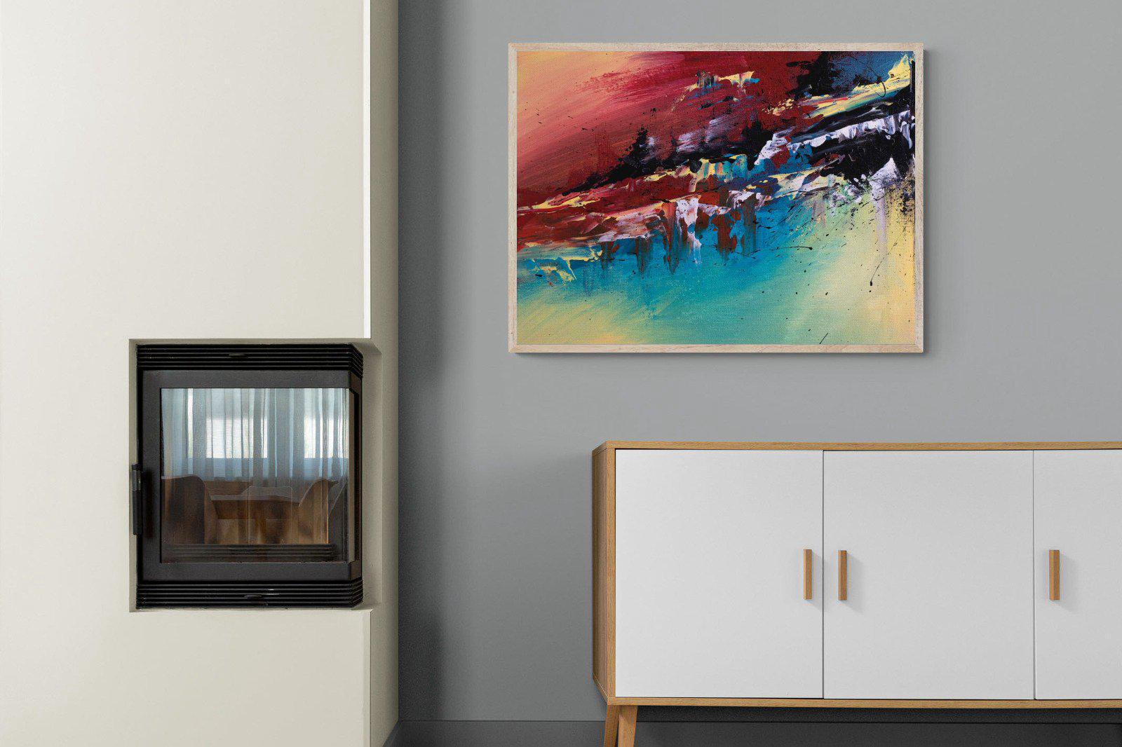 Jagged-Wall_Art-100 x 75cm-Mounted Canvas-Wood-Pixalot
