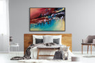 Jagged-Wall_Art-150 x 100cm-Mounted Canvas-Black-Pixalot