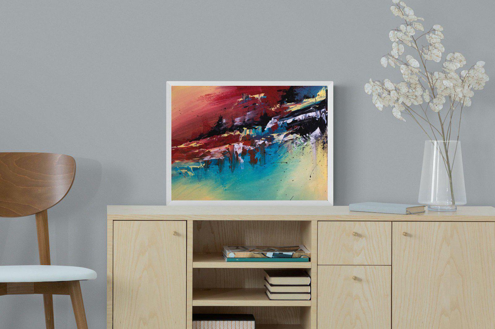 Jagged-Wall_Art-60 x 45cm-Mounted Canvas-White-Pixalot
