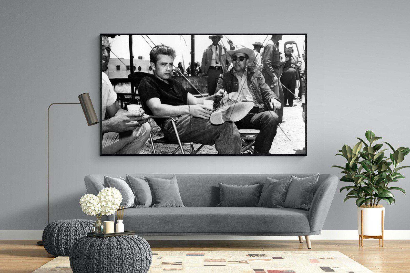 James Dean-Wall_Art-220 x 130cm-Mounted Canvas-Black-Pixalot