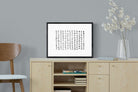 Japanese Calligraphy-Wall_Art-60 x 45cm-Mounted Canvas-Black-Pixalot