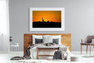 Johannesburg Silhouette-Wall_Art-150 x 100cm-Framed Print-White-Pixalot