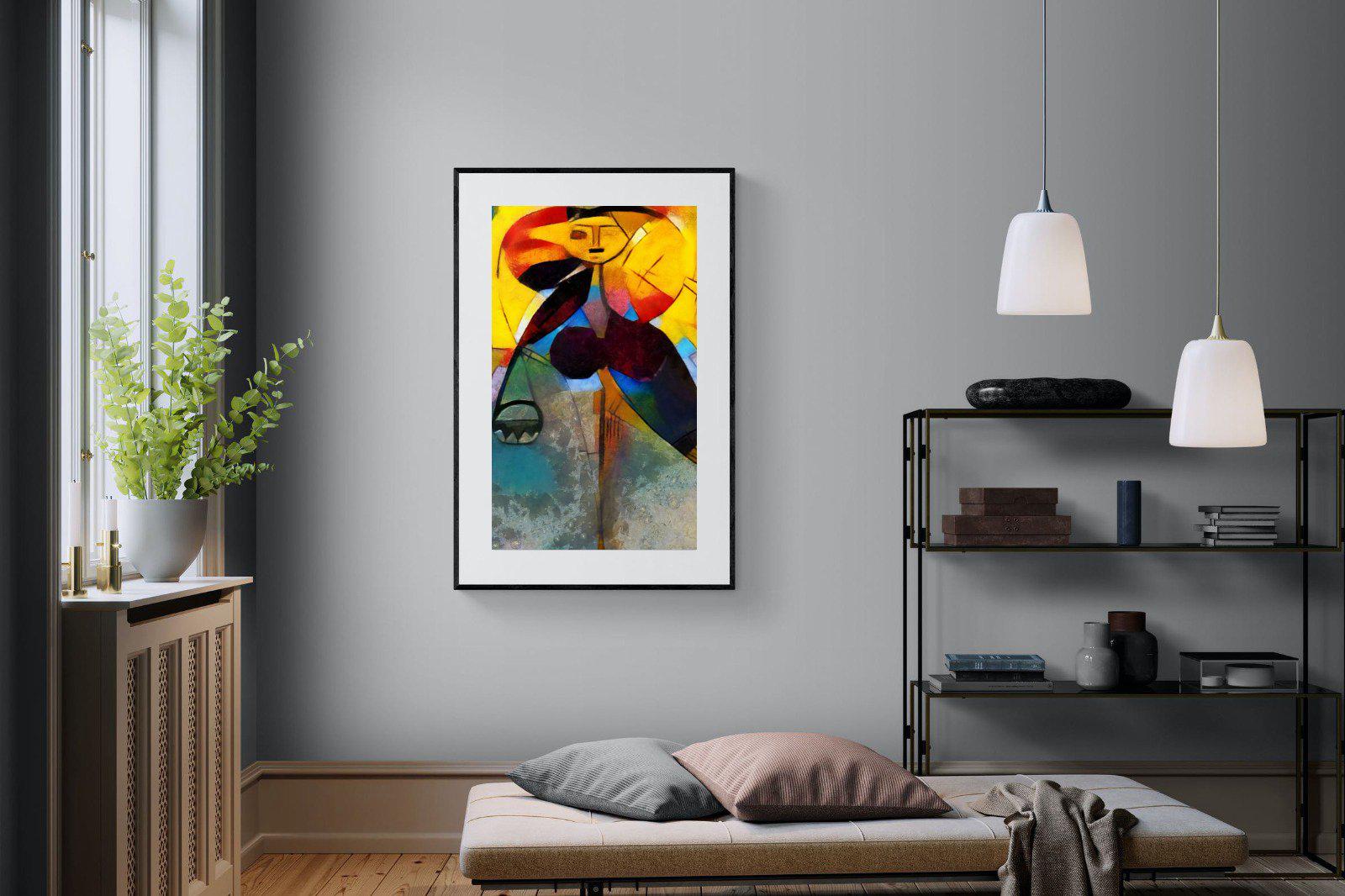 Kandinsky-Wall_Art-100 x 150cm-Framed Print-Black-Pixalot