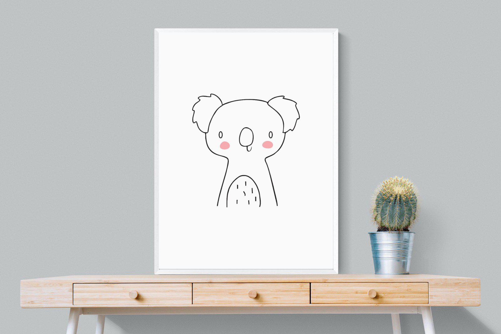 Kid's Koala-Wall_Art-75 x 100cm-Mounted Canvas-White-Pixalot