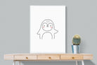 Kid's Penguin-Wall_Art-75 x 100cm-Mounted Canvas-White-Pixalot