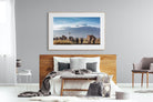 Kilimanjaro Elephants-Wall_Art-150 x 100cm-Framed Print-Wood-Pixalot