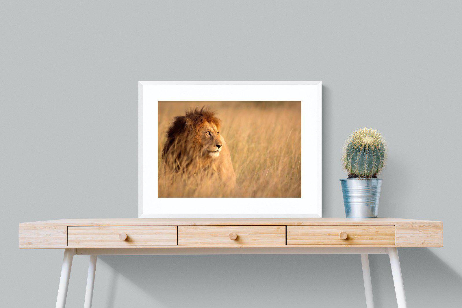 King-Wall_Art-80 x 60cm-Framed Print-White-Pixalot