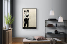 Kissing Coppers-Wall_Art-100 x 150cm-Mounted Canvas-Black-Pixalot