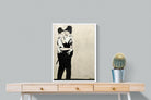 Kissing Coppers-Wall_Art-60 x 80cm-Mounted Canvas-White-Pixalot