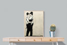 Kissing Coppers-Wall_Art-60 x 80cm-Mounted Canvas-Wood-Pixalot