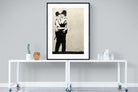 Kissing Coppers-Wall_Art-90 x 120cm-Framed Print-Black-Pixalot