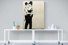 Kissing Coppers-Wall_Art-90 x 120cm-Mounted Canvas-No Frame-Pixalot