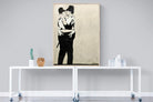 Kissing Coppers-Wall_Art-90 x 120cm-Mounted Canvas-Wood-Pixalot