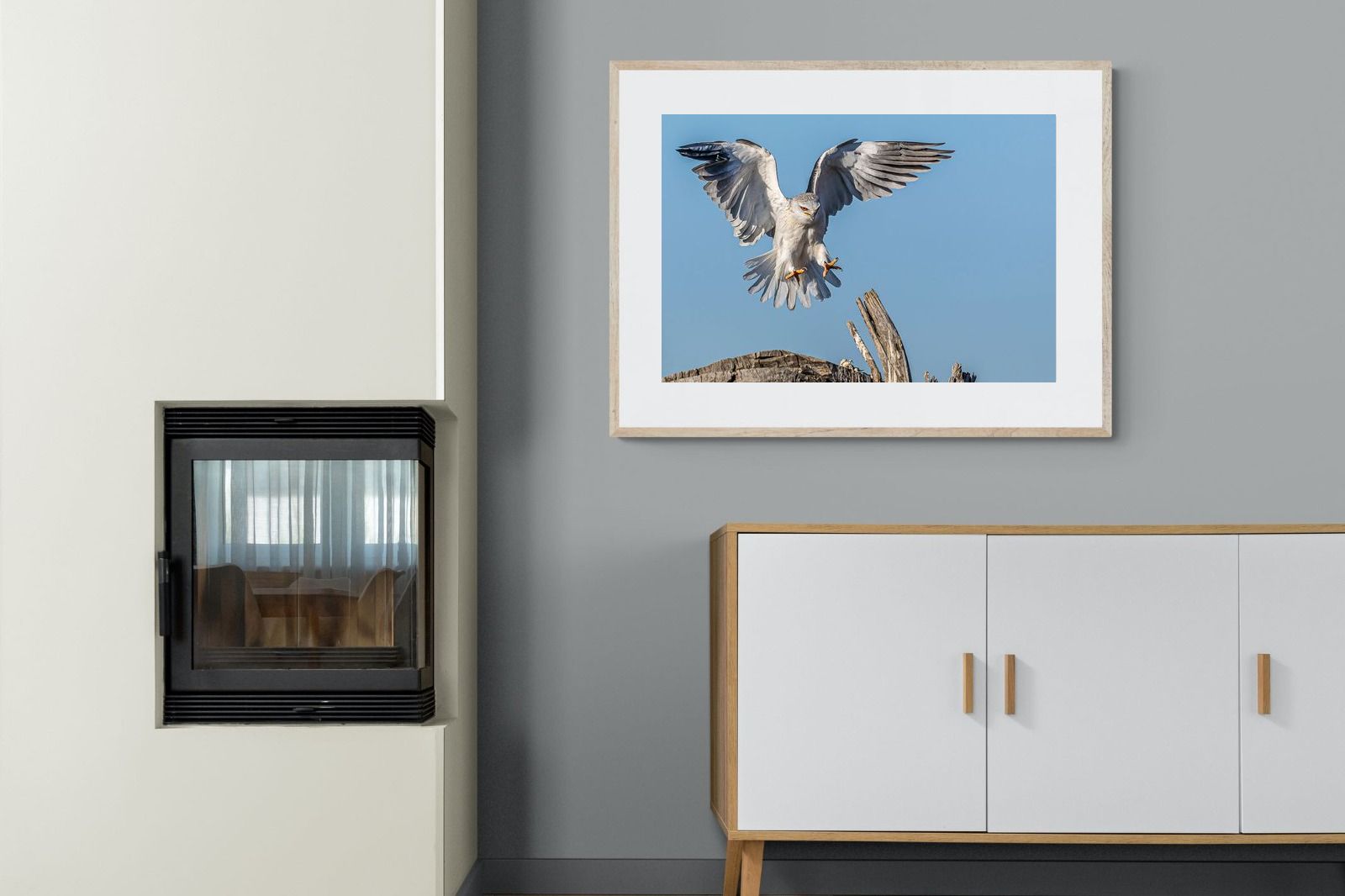 Kite-Wall_Art-100 x 75cm-Framed Print-Wood-Pixalot
