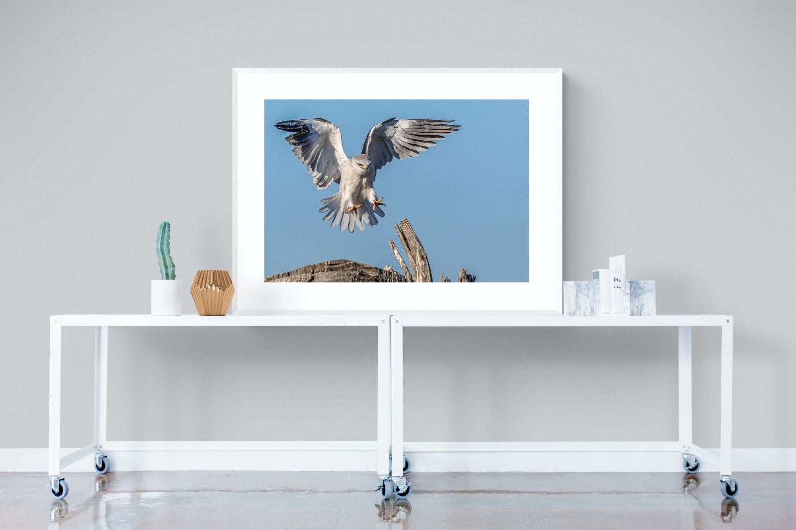 Kite-Wall_Art-120 x 90cm-Framed Print-White-Pixalot
