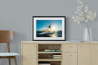 Kitesurfing-Wall_Art-60 x 45cm-Framed Print-Black-Pixalot
