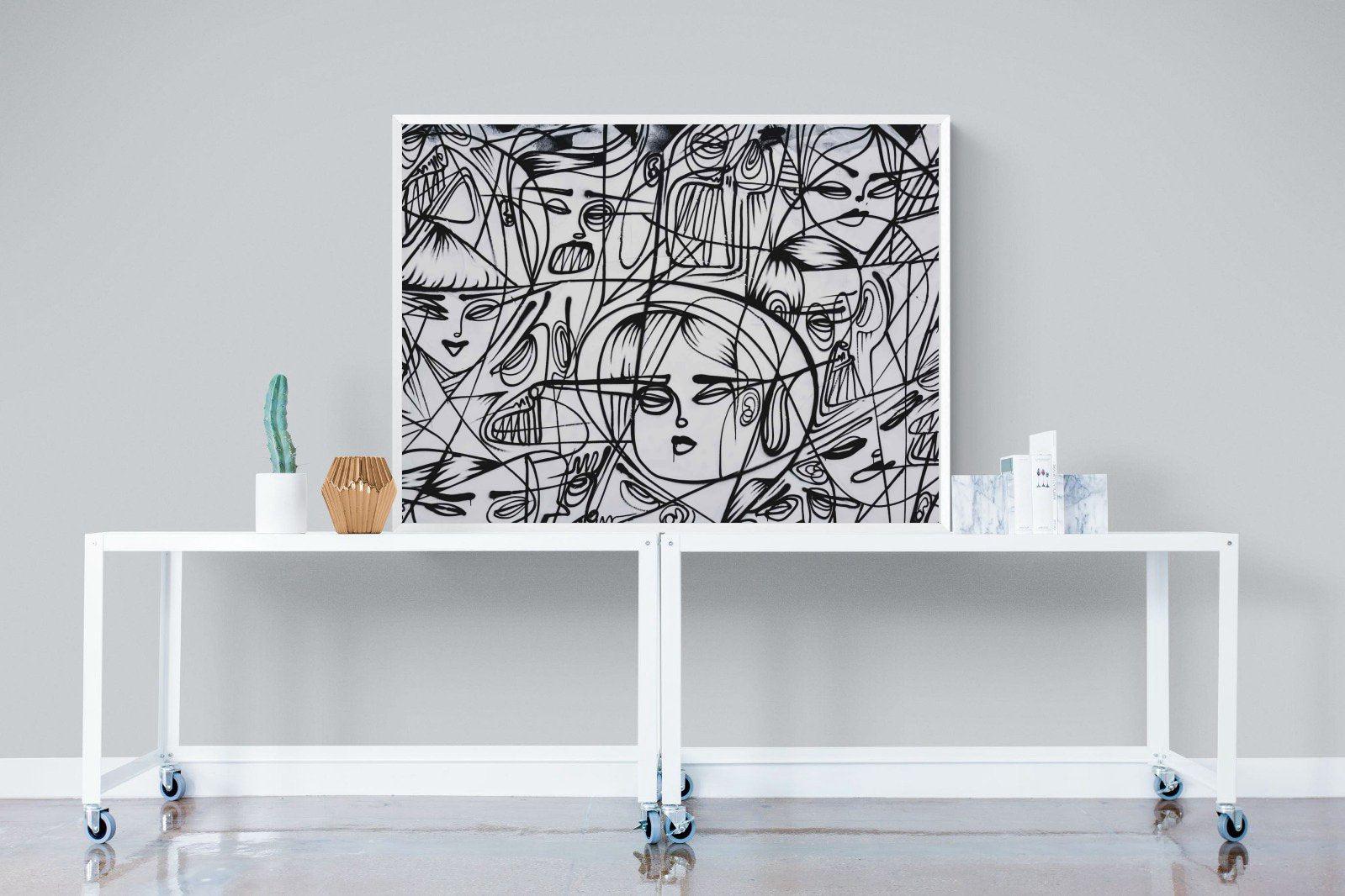 LA Street Art-Wall_Art-120 x 90cm-Mounted Canvas-White-Pixalot