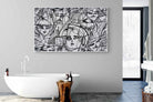 LA Street Art-Wall_Art-180 x 110cm-Mounted Canvas-White-Pixalot