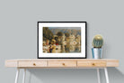 Lake at Oodeypore, India-Wall_Art-80 x 60cm-Framed Print-Black-Pixalot