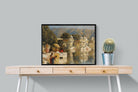 Lake at Oodeypore, India-Wall_Art-80 x 60cm-Mounted Canvas-Black-Pixalot