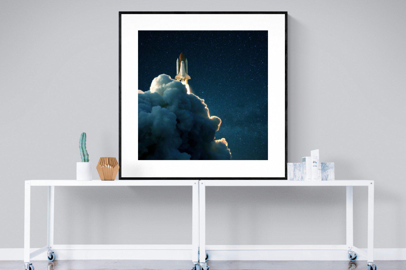 Launch-Wall_Art-120 x 120cm-Framed Print-Black-Pixalot