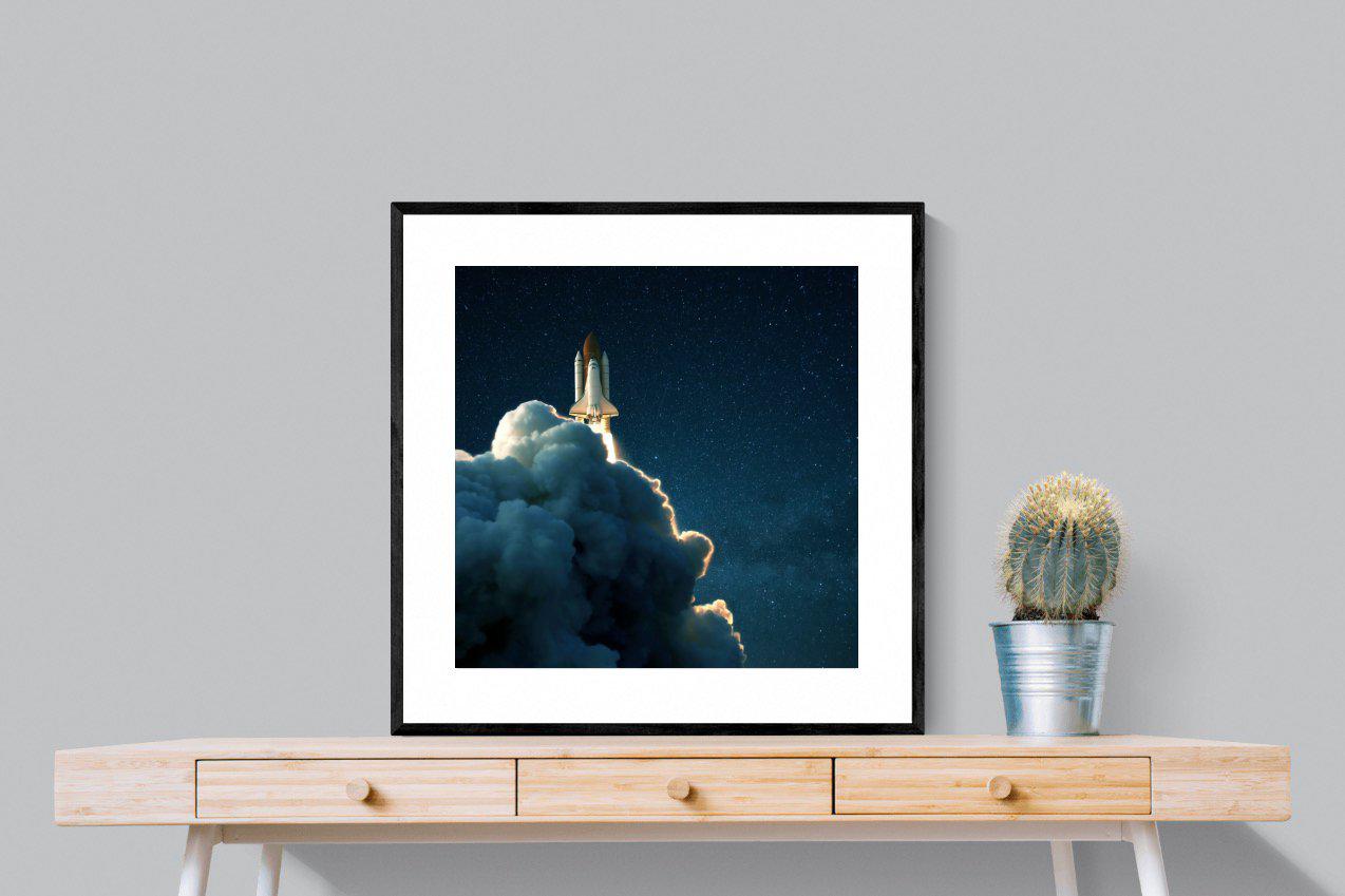 Launch-Wall_Art-80 x 80cm-Framed Print-Black-Pixalot