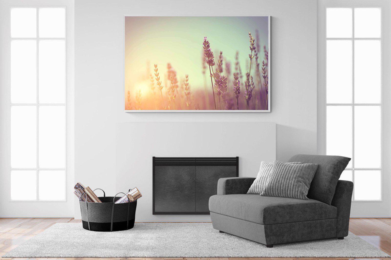 Lavender-Wall_Art-150 x 100cm-Mounted Canvas-White-Pixalot