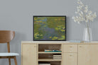 Le Bassin Aux Nymphéas-Wall_Art-60 x 45cm-Mounted Canvas-Black-Pixalot