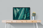 Leafy Greens-Wall_Art-80 x 60cm-Mounted Canvas-Black-Pixalot