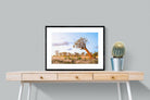 Leaning Baobab-Wall_Art-80 x 60cm-Framed Print-Black-Pixalot