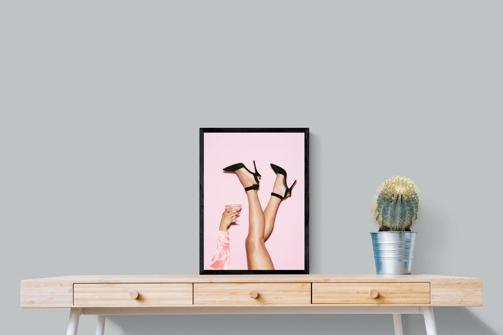 Legs Eleven-Wall_Art-45 x 60cm-Mounted Canvas-Black-Pixalot