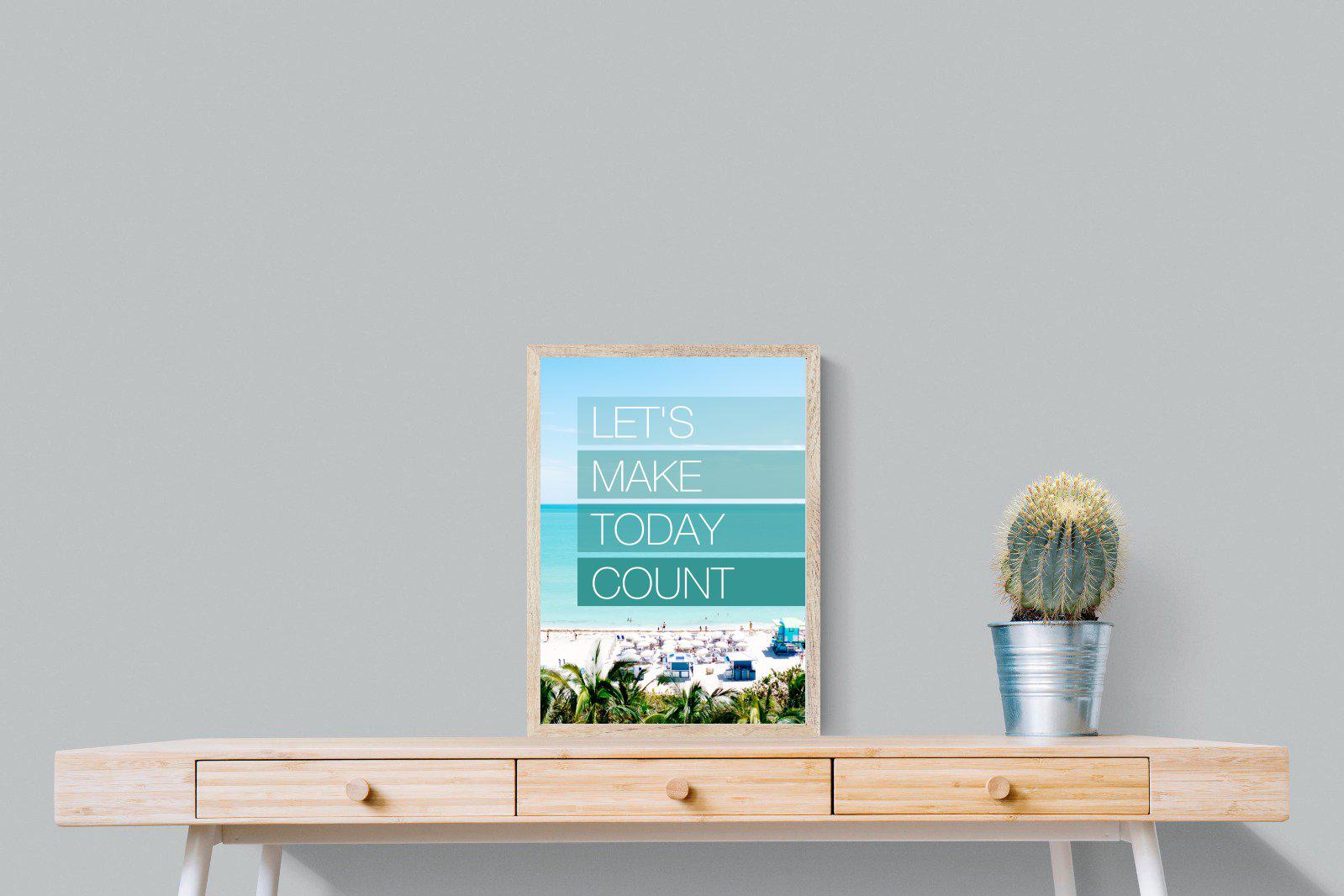 Let's Make Today Count-Wall_Art-45 x 60cm-Mounted Canvas-Wood-Pixalot