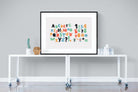 Letters & Numbers-Wall_Art-120 x 90cm-Framed Print-Black-Pixalot