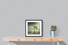 Lifeguard Tower-Wall_Art-50 x 50cm-Framed Print-Black-Pixalot