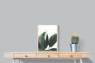 Lily Leaves-Wall_Art-45 x 60cm-Mounted Canvas-Wood-Pixalot