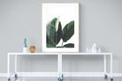 Lily Leaves-Wall_Art-90 x 120cm-Framed Print-Wood-Pixalot