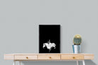 Lily on Black-Wall_Art-45 x 60cm-Mounted Canvas-Black-Pixalot