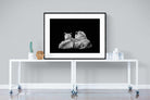 Lion Family-Wall_Art-120 x 90cm-Framed Print-Black-Pixalot