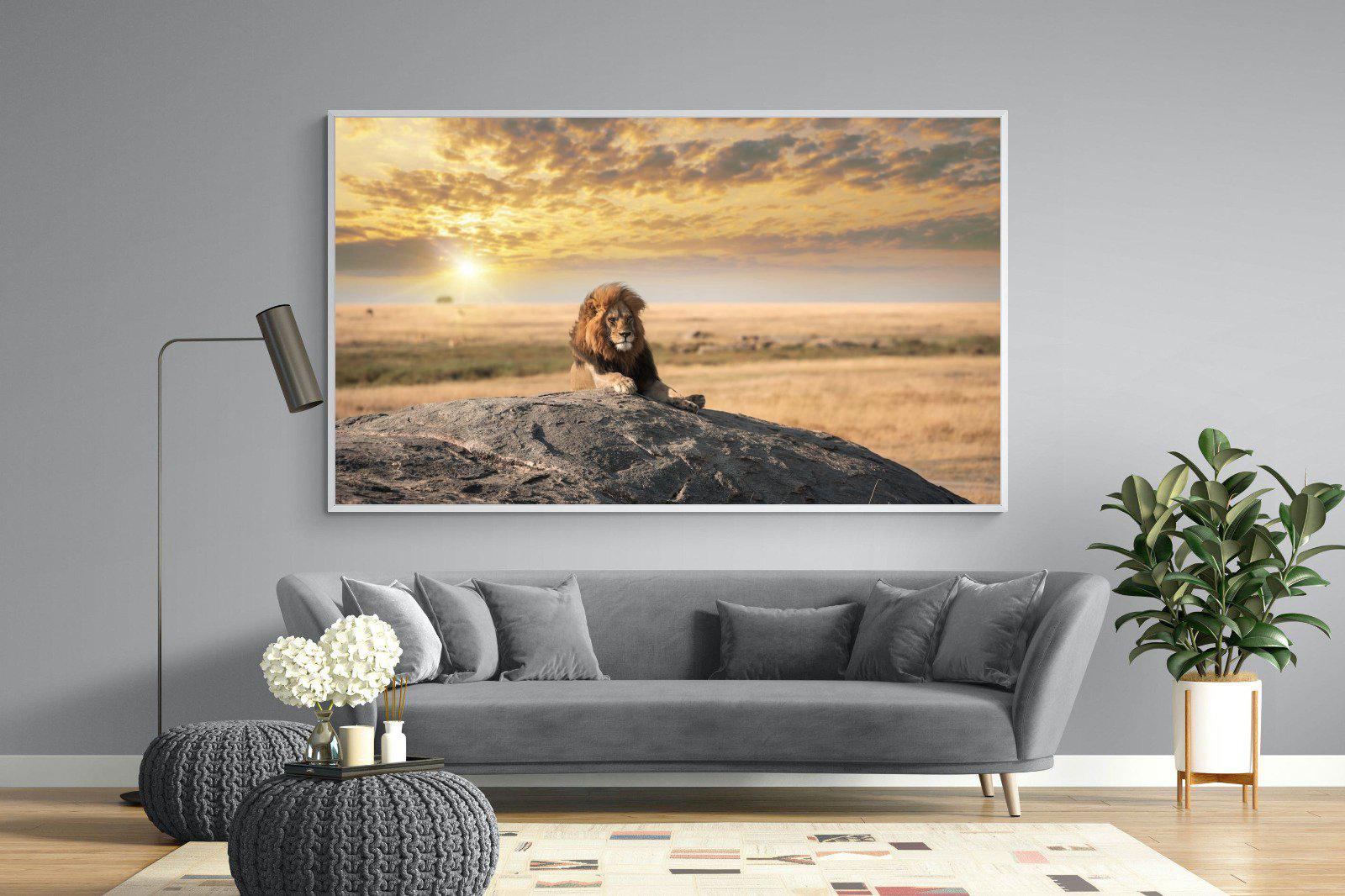 Lion Rock-Wall_Art-220 x 130cm-Mounted Canvas-White-Pixalot