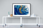 Liquid Marble-Wall_Art-120 x 90cm-Framed Print-Black-Pixalot