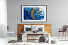 Liquid Marble-Wall_Art-150 x 100cm-Framed Print-Black-Pixalot