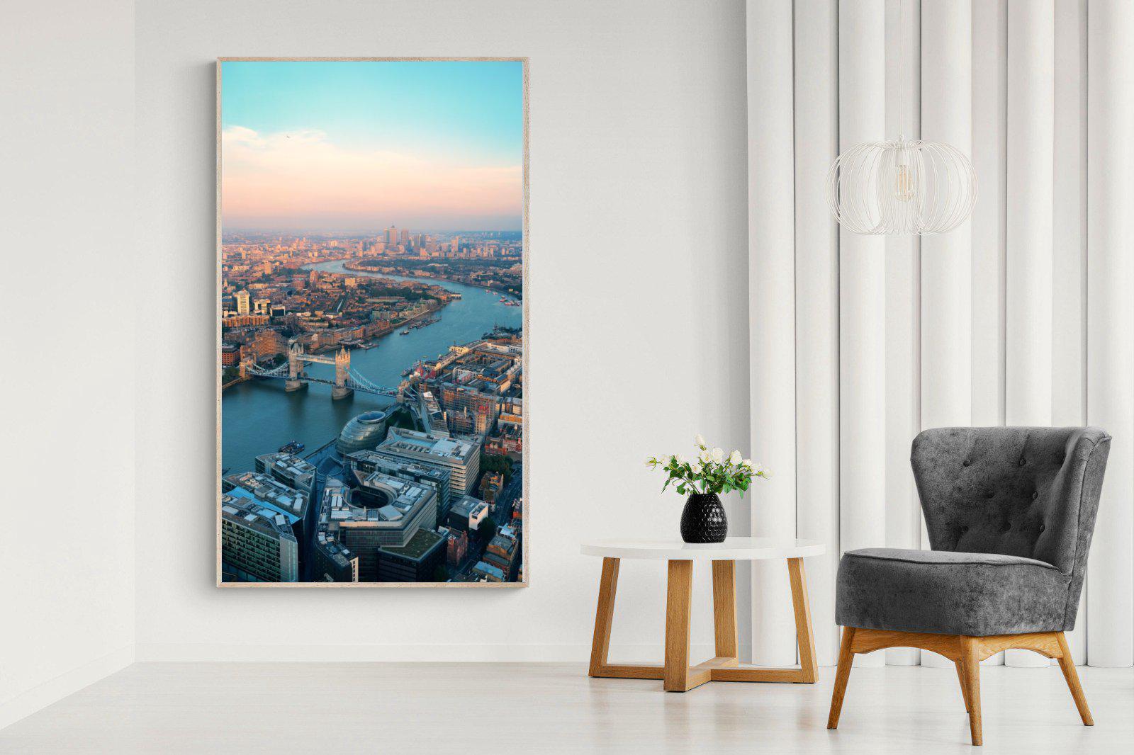 London-Wall_Art-130 x 220cm-Mounted Canvas-Wood-Pixalot