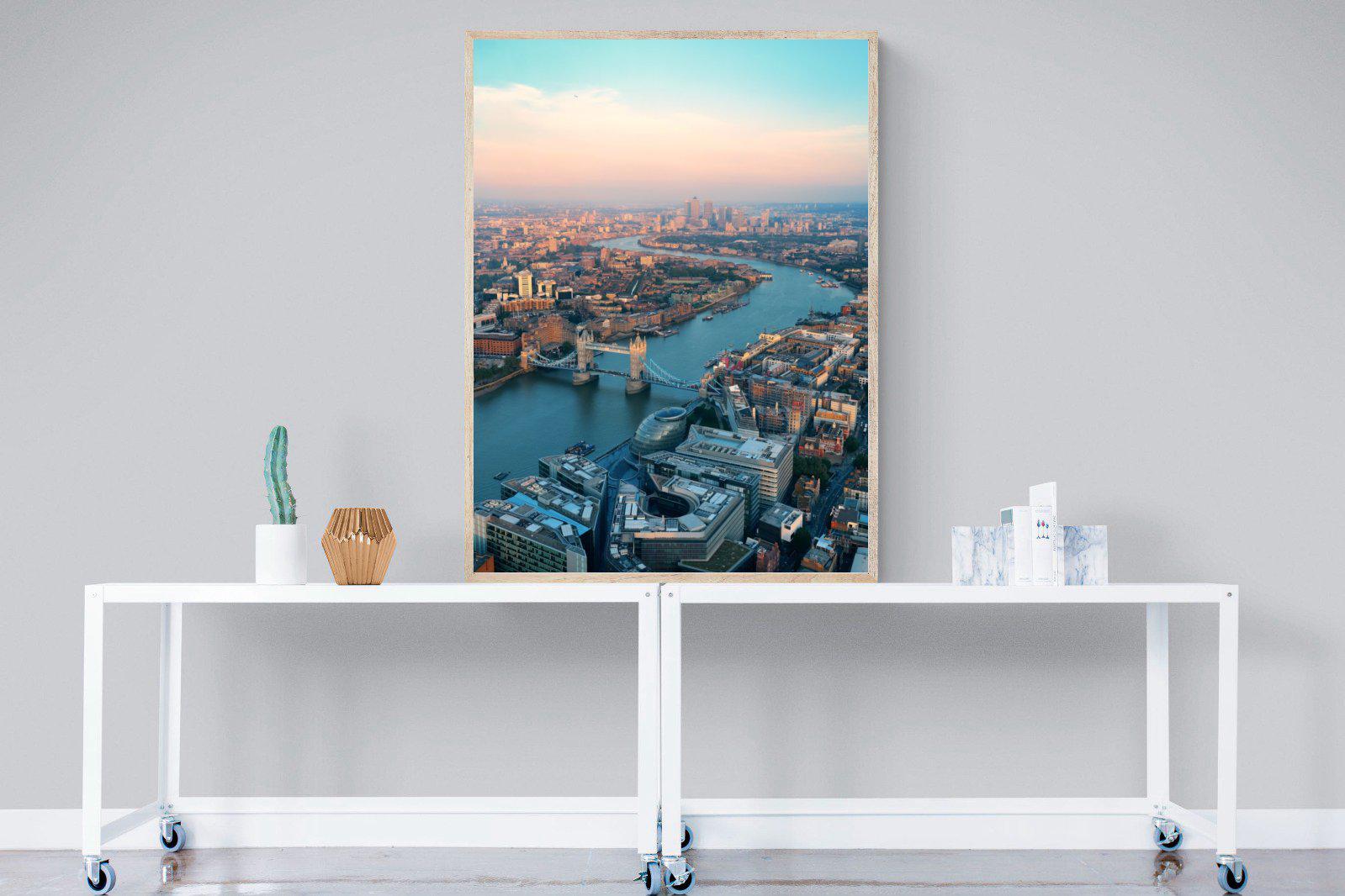 London-Wall_Art-90 x 120cm-Mounted Canvas-Wood-Pixalot