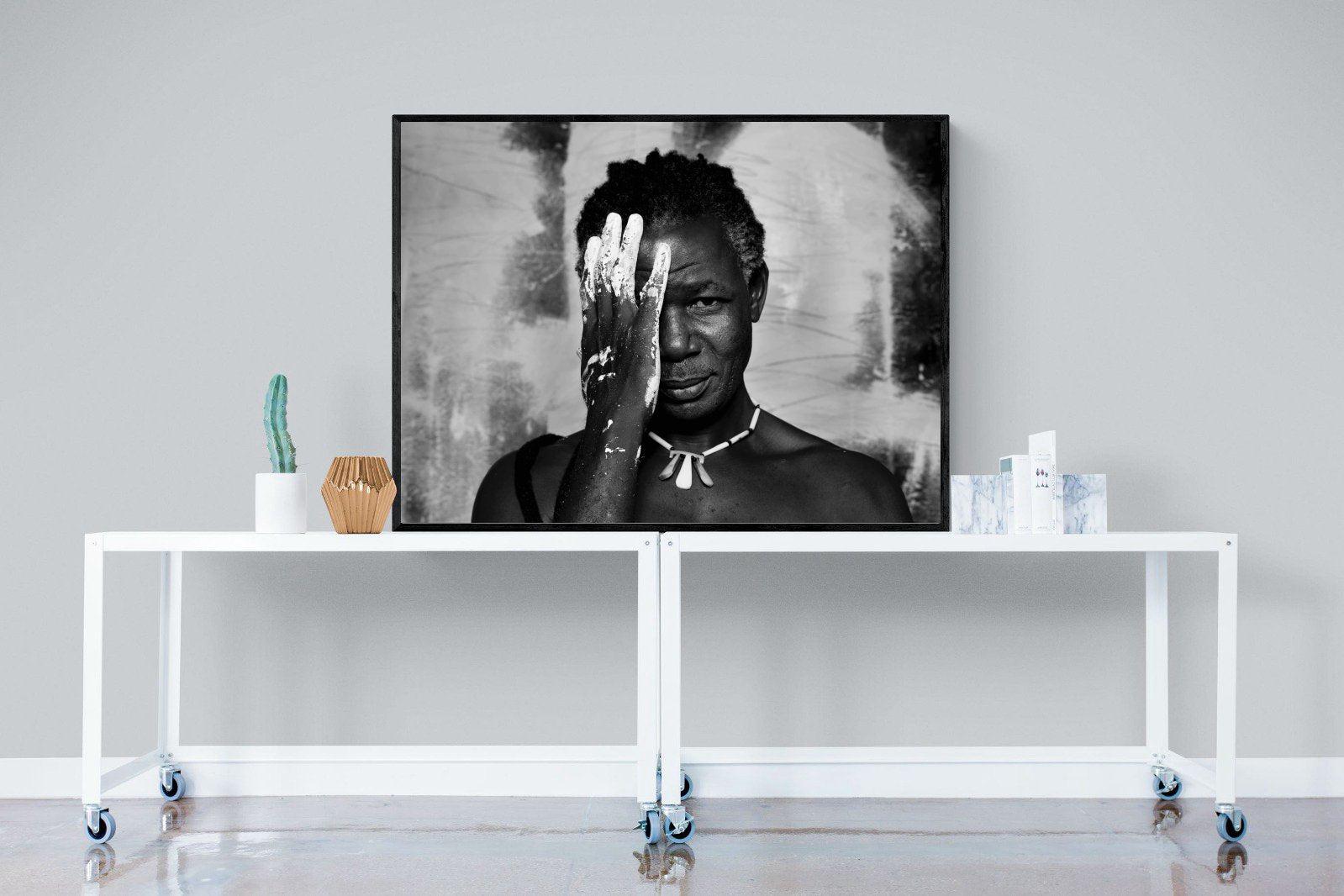 Look of an Artist-Wall_Art-120 x 90cm-Mounted Canvas-Black-Pixalot