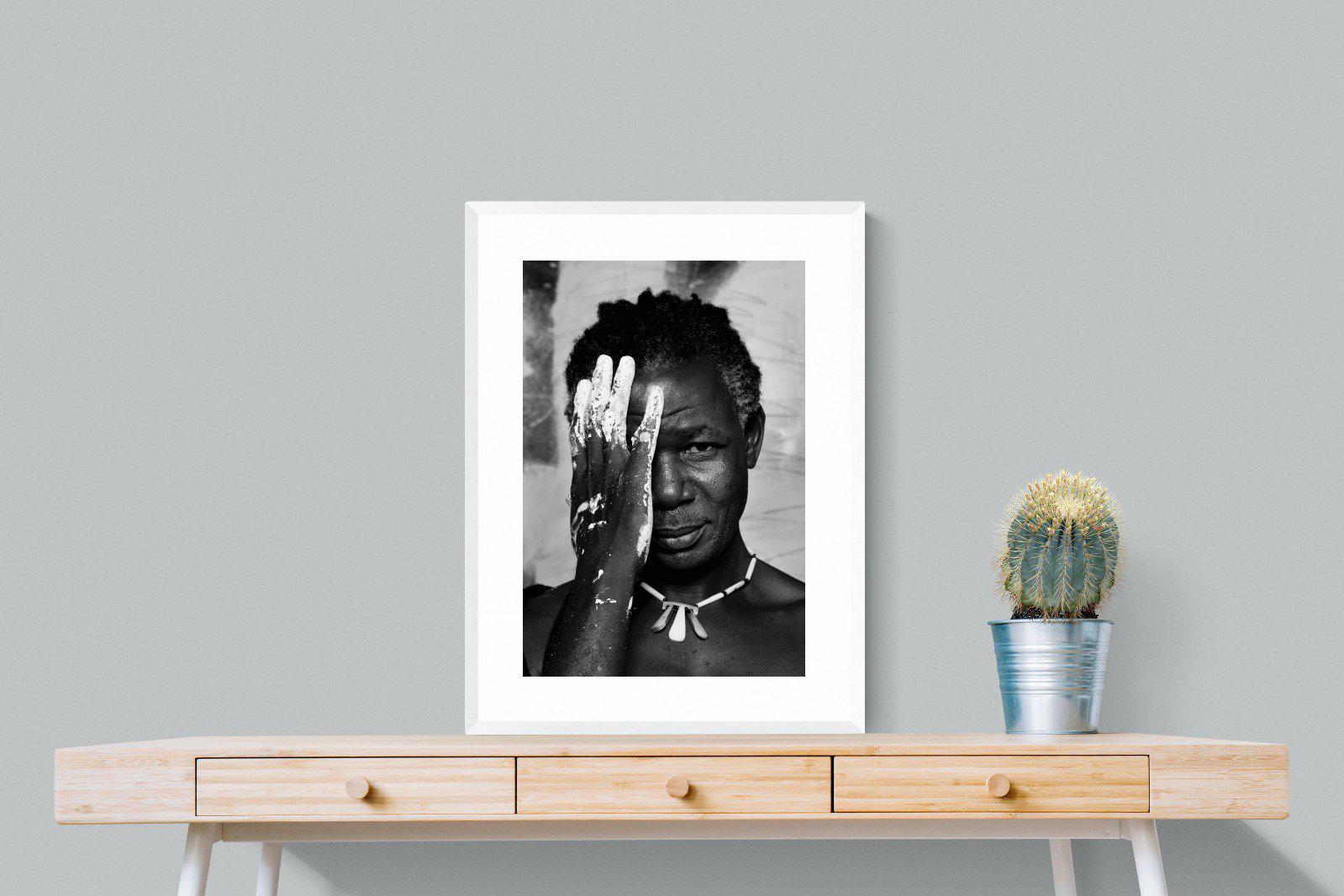 Look of an Artist-Wall_Art-60 x 80cm-Framed Print-White-Pixalot