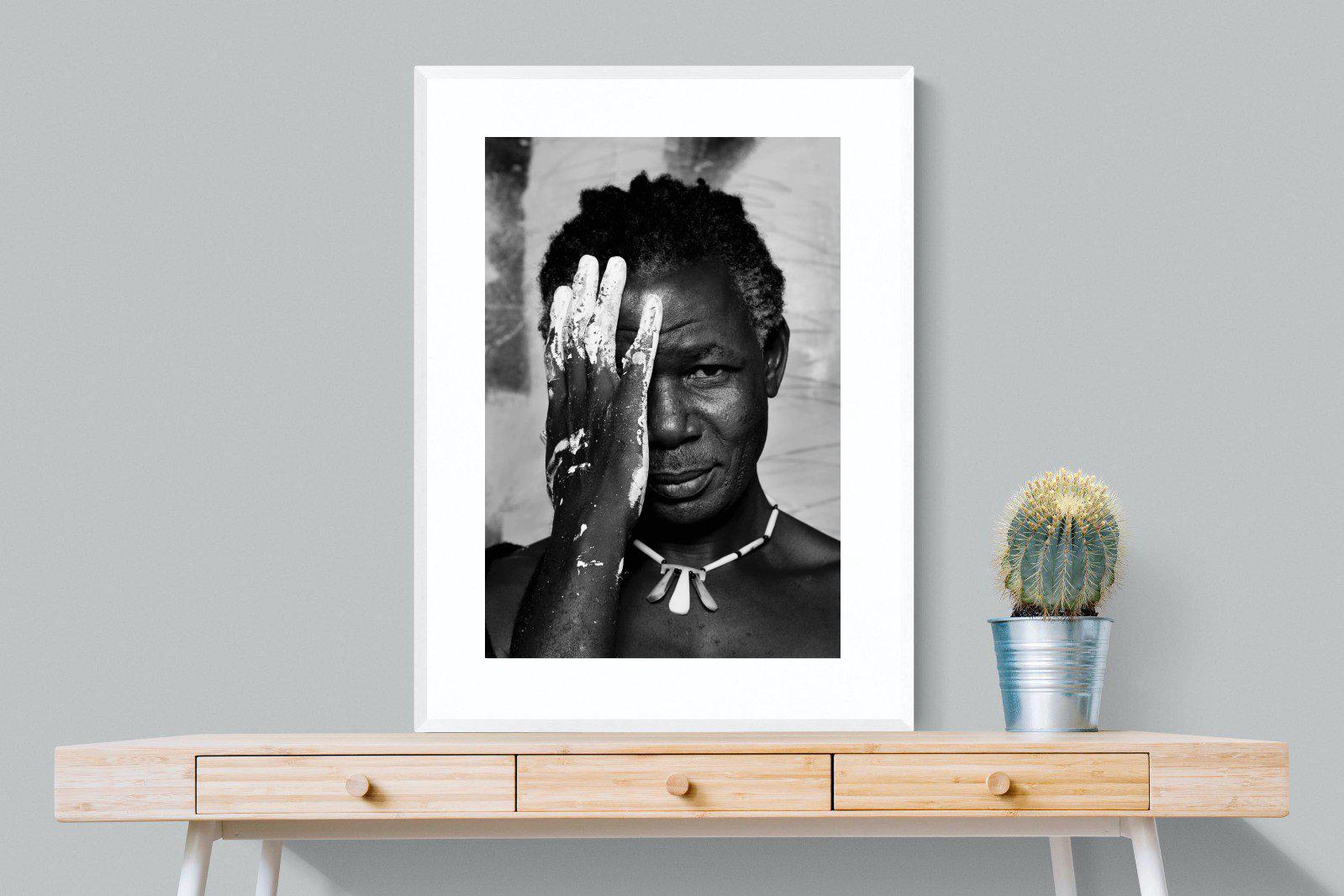 Look of an Artist-Wall_Art-75 x 100cm-Framed Print-White-Pixalot