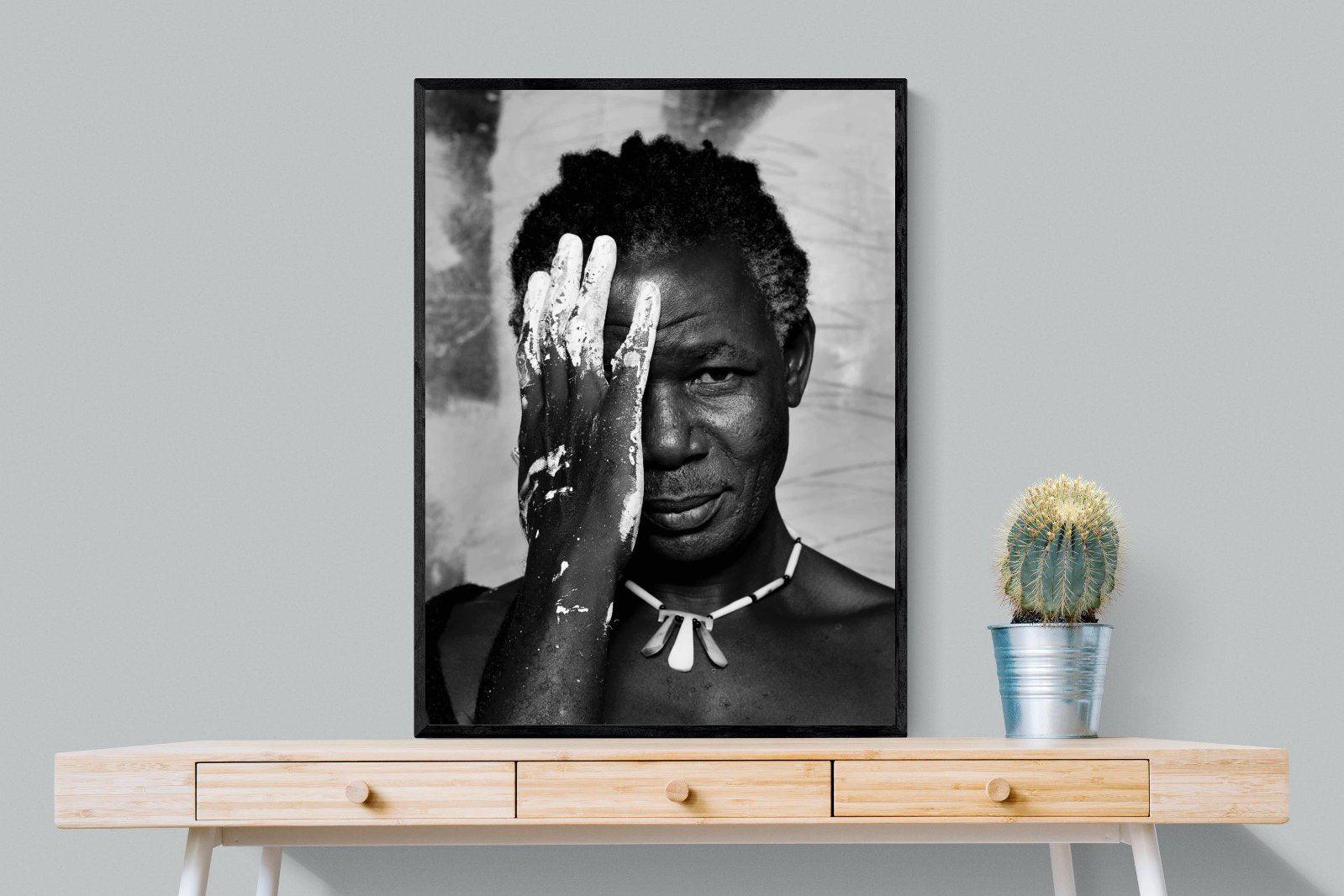 Look of an Artist-Wall_Art-75 x 100cm-Mounted Canvas-Black-Pixalot