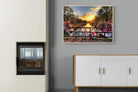 Love Bridge-Wall_Art-100 x 75cm-Mounted Canvas-Wood-Pixalot