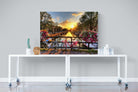 Love Bridge-Wall_Art-120 x 90cm-Mounted Canvas-No Frame-Pixalot