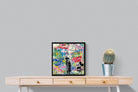 Love is the Answer-Wall_Art-50 x 50cm-Mounted Canvas-Black-Pixalot